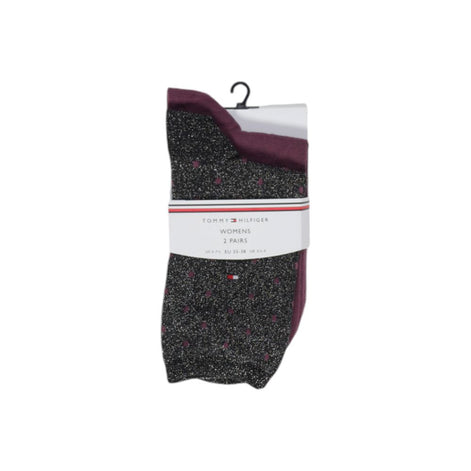 Tommy Hilfiger Black Cotton Socks Tommy Hilfiger