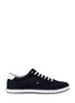 Tommy Hilfiger Blue Cotton Low Top Sneakers Tommy Hilfiger