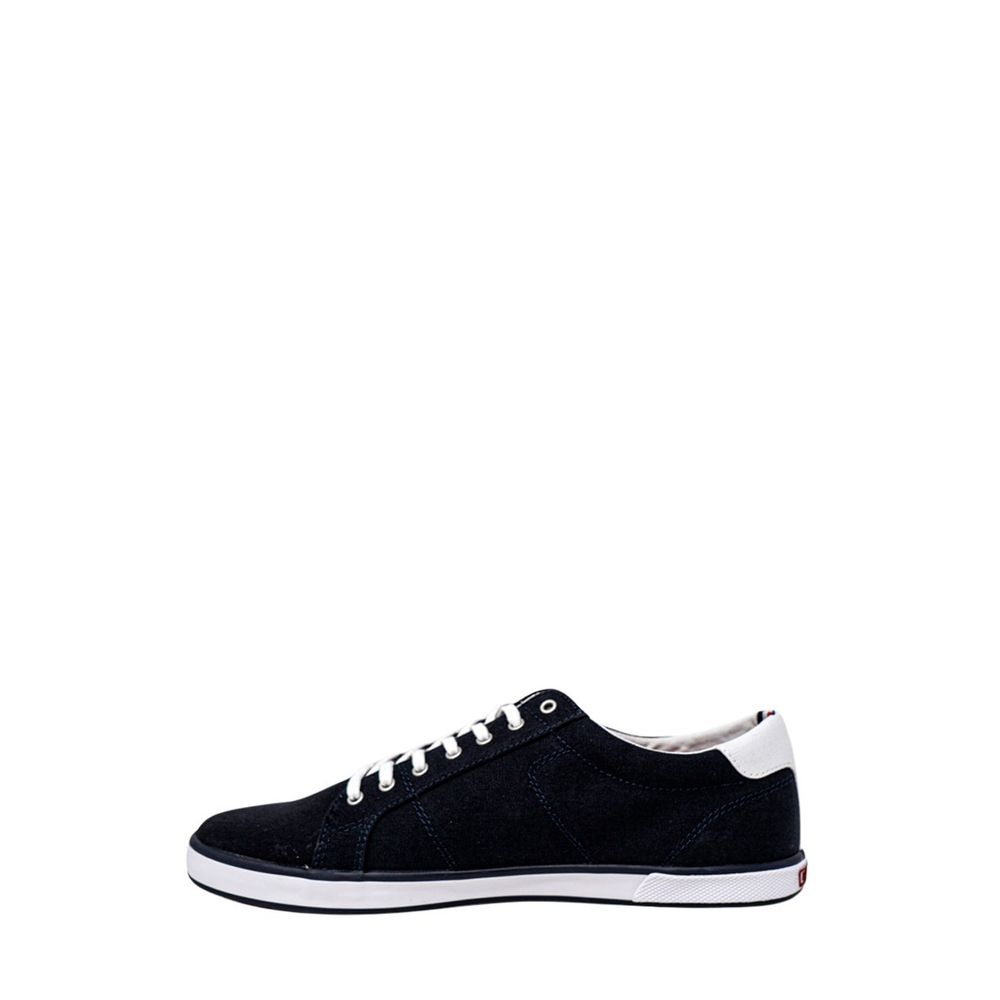 Tommy Hilfiger Blue Cotton Low Top Sneakers Tommy Hilfiger