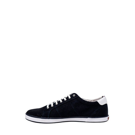 Tommy Hilfiger Blue Cotton Low Top Sneakers Tommy Hilfiger
