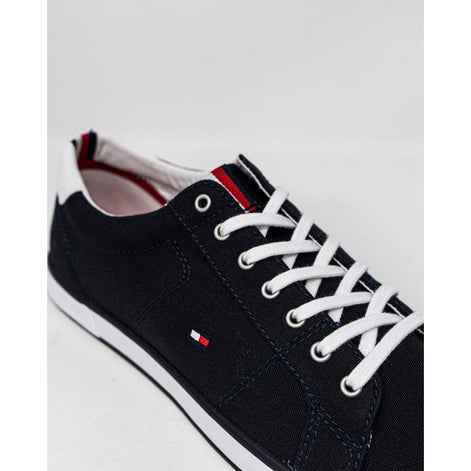 Tommy Hilfiger Blue Cotton Low Top Sneakers Tommy Hilfiger