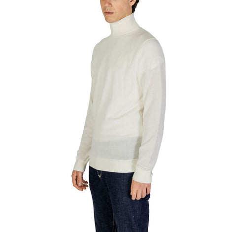 Calvin Klein Jeans Cream Wool Turtleneck Calvin Klein Jeans