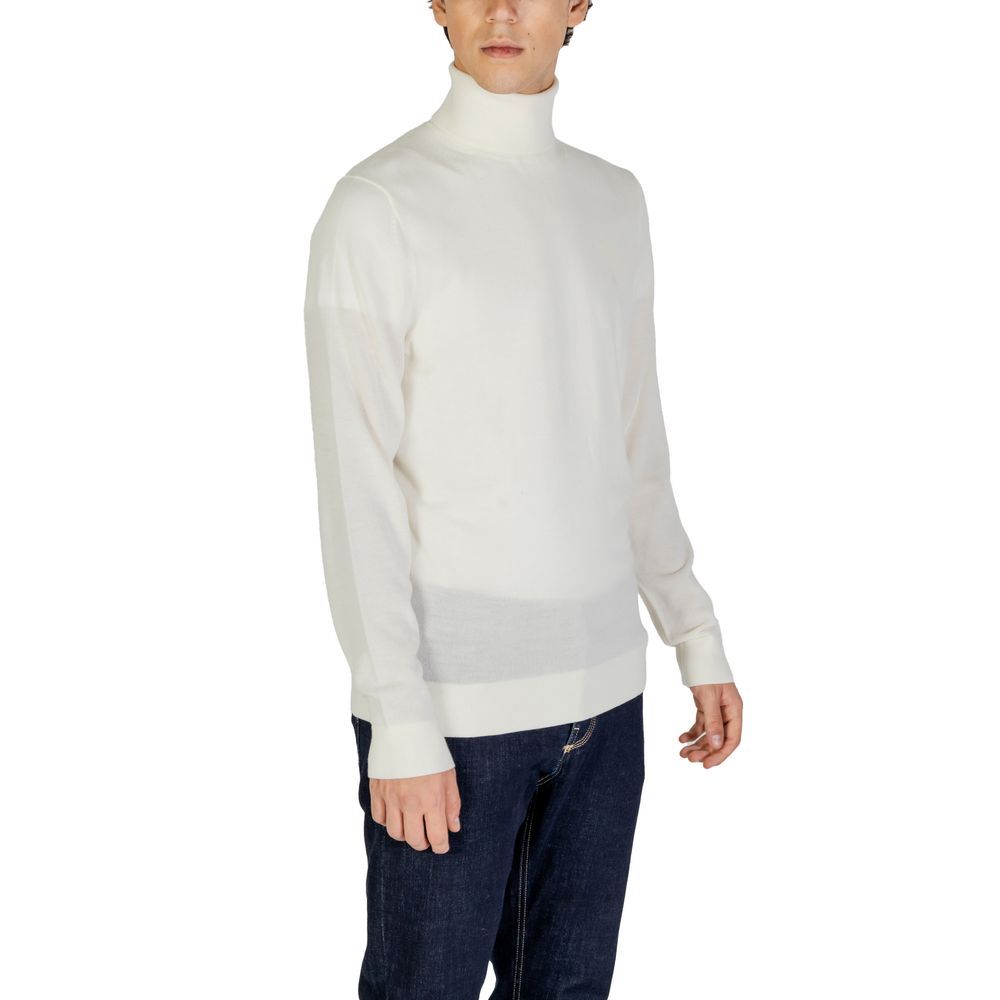 Calvin Klein Jeans Cream Wool Turtleneck Calvin Klein Jeans