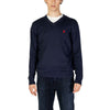 U.S. POLO ASSN. Blue Cotton Cashmere Sweater U.S. POLO ASSN.