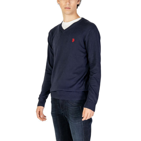 U.S. POLO ASSN. Blue Cotton Cashmere Sweater U.S. POLO ASSN.