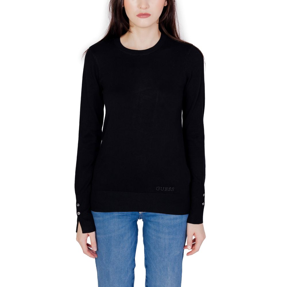Guess Black Cotton Sweatshirt Guess