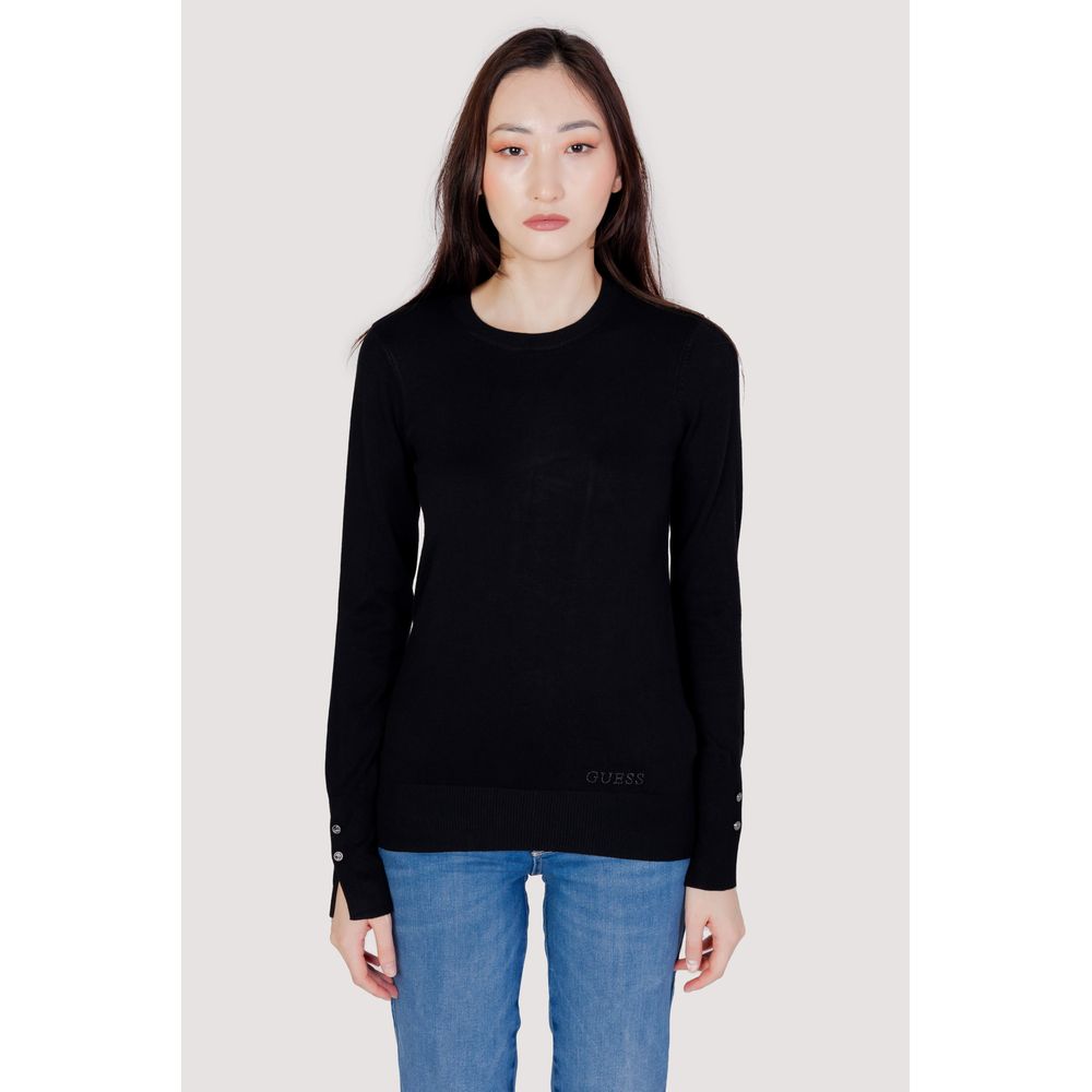 Guess Black Cotton Sweatshirt Guess