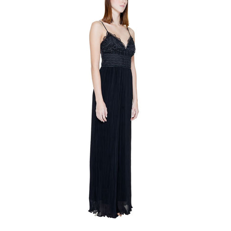 Guess Black Polyester Jumpsuit Guess