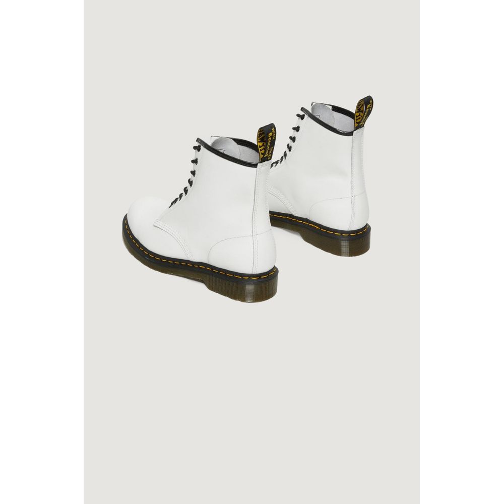 Dr. Martens White Leather Lace-Up Boots Dr. Martens
