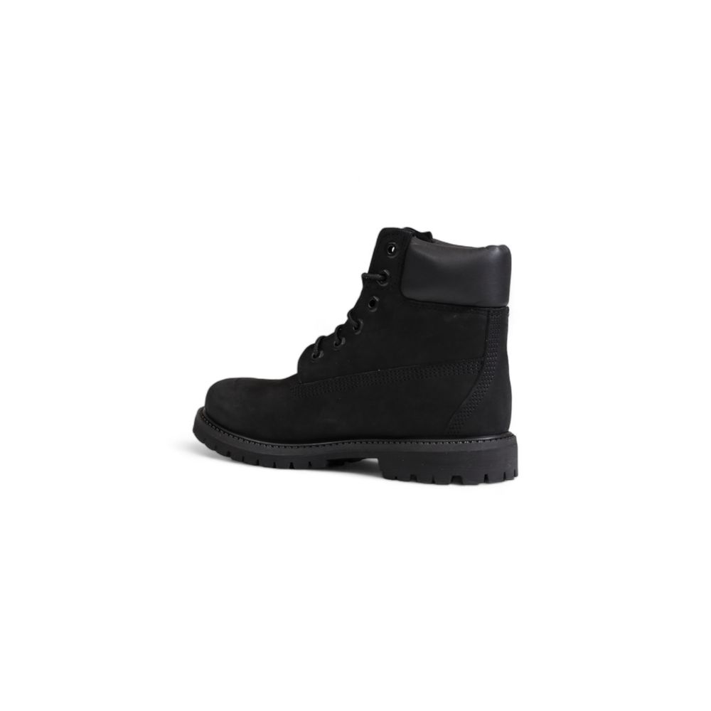 Timberland Black Recycled Leather Lace-Up Boots Timberland