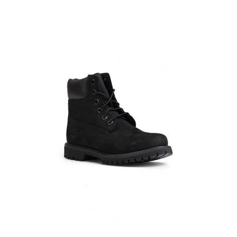 Timberland Black Recycled Leather Lace-Up Boots Timberland