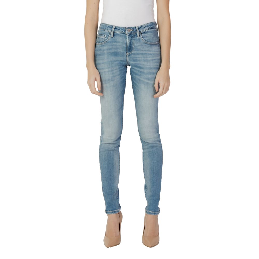 Guess Blue Cotton Skinny Jeans Guess