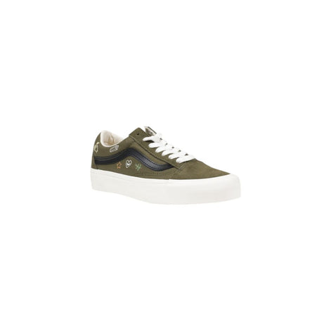 Vans Green Leather Low Top Sneakers Vans