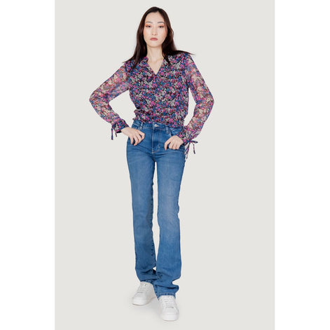 Guess Light Blue Organic Cotton Mom Jeans Guess