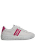 Versace White Pink Greca Print Platform Low Top Sneakers Shoes Versace