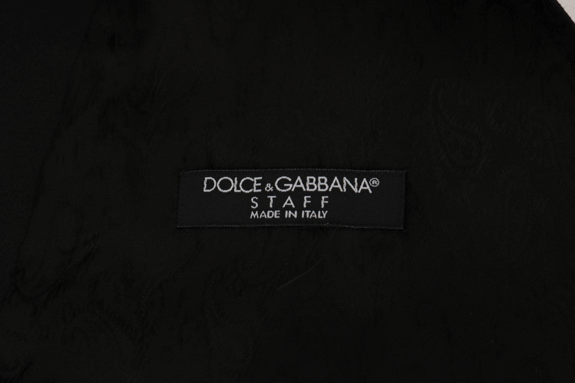 Dolce & Gabbana Black STAFF Cotton Vest Dolce & Gabbana