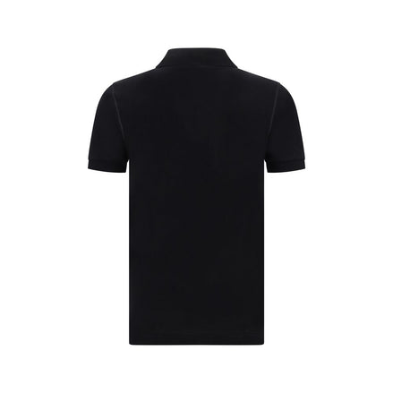 Dolce & Gabbana Black Cotton Polo Shirt Dolce & Gabbana