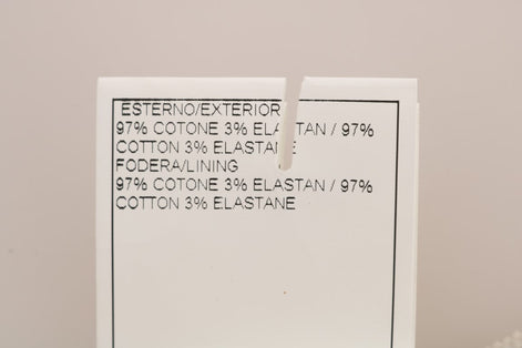 Ermanno Scervino Beige Slim Jeans Corduroy Skinny Pants Ermanno Scervino