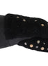 Dolce & Gabbana Black Leather Shearling Studded Gloves Dolce & Gabbana