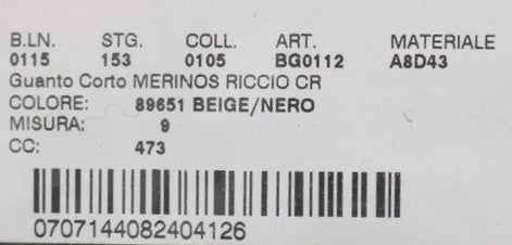 Dolce & Gabbana Black Leather Shearling Studded Gloves Dolce & Gabbana