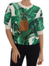 Dolce & Gabbana Pineapple Banana Sequins Crewneck Sweater Dolce & Gabbana