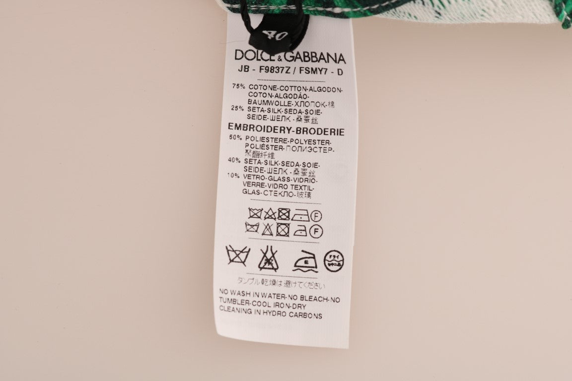 Dolce & Gabbana Pineapple Banana Sequins Crewneck Sweater Dolce & Gabbana