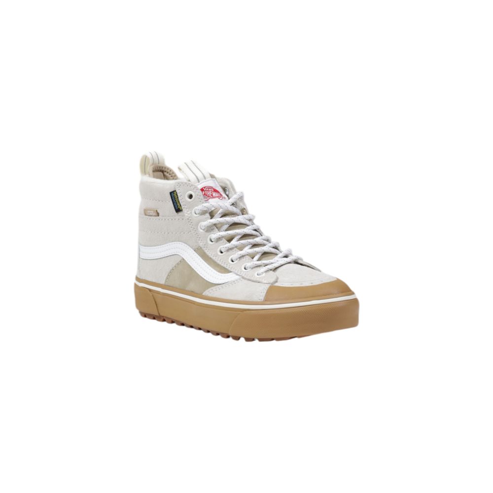 Vans Beige Leather High Top Sneakers Vans