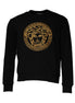 Versace Black Medusa Embroidery Crew Neck Pullover Sweater Versace