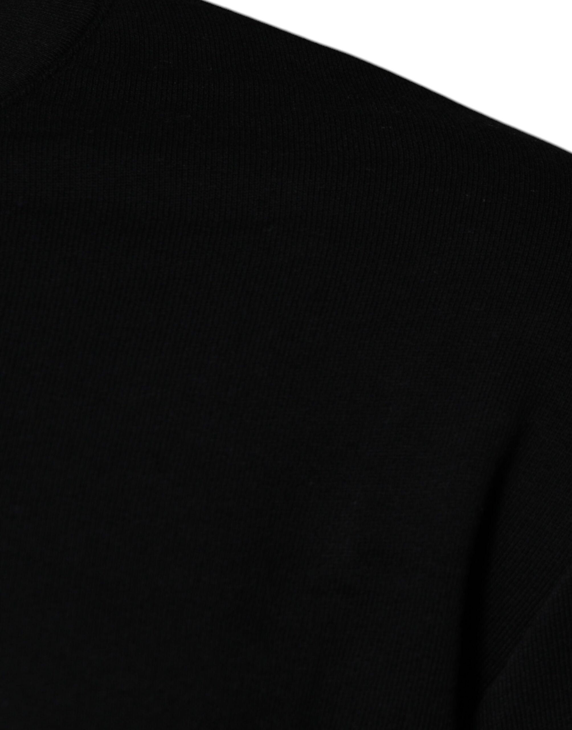 Versace Black Medusa Embroidery Crew Neck Pullover Sweater Versace