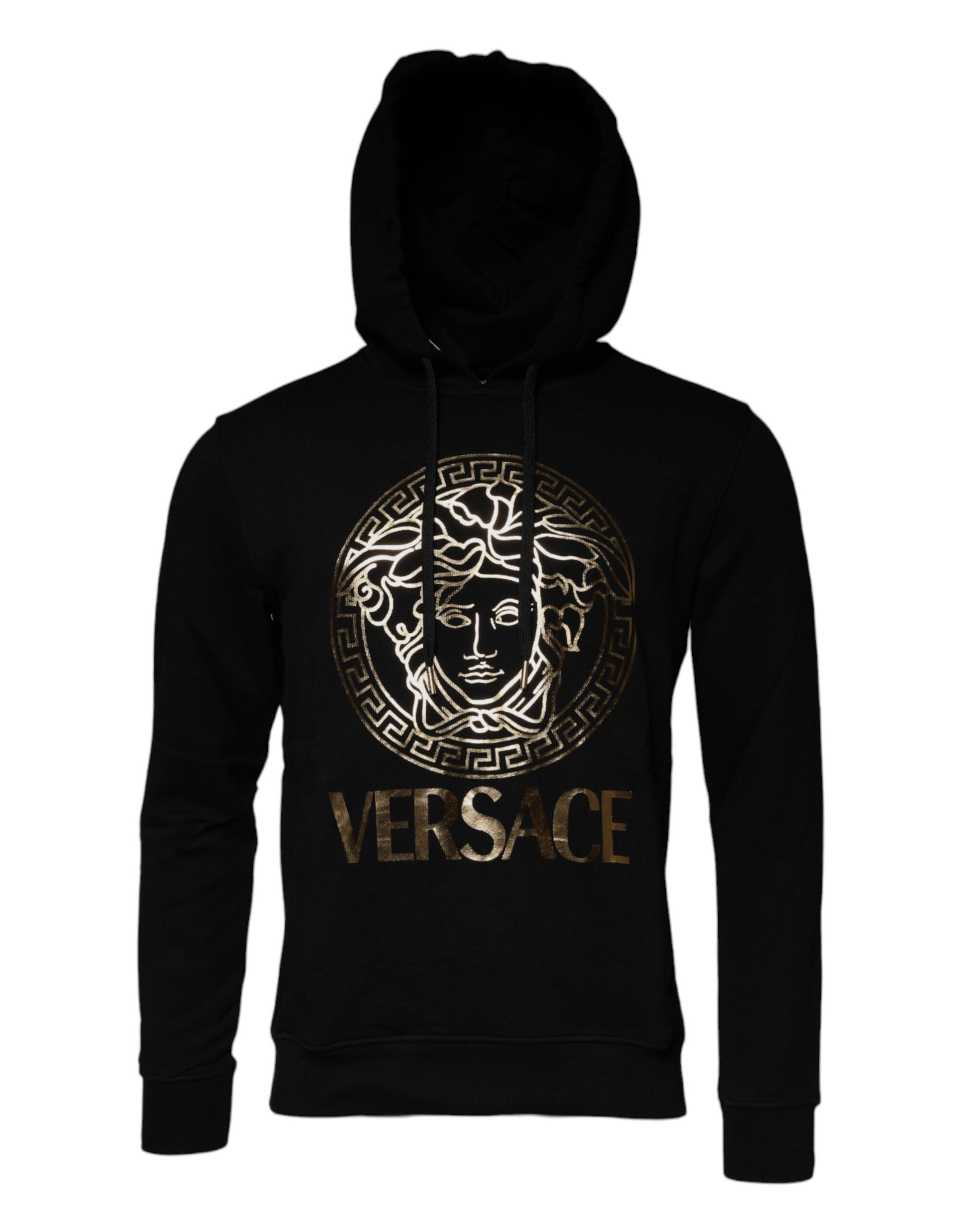 Versace Black Medusa Cotton Hoodie Pullover Sweatshirt Sweater Versace