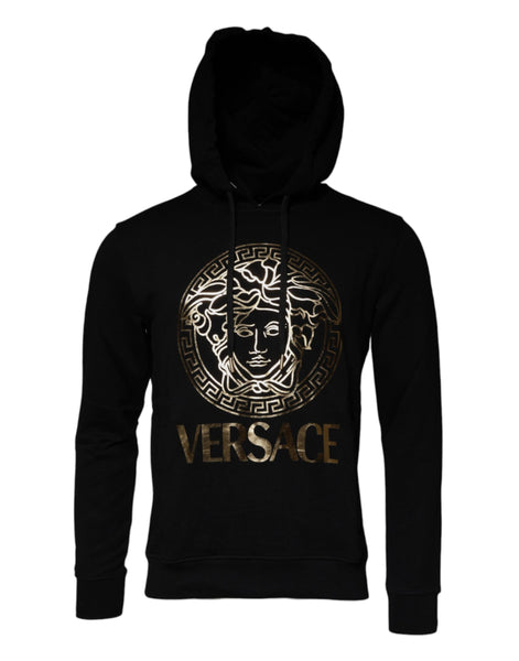 Versace Black Medusa Cotton Hoodie Pullover Sweatshirt Sweater Versace