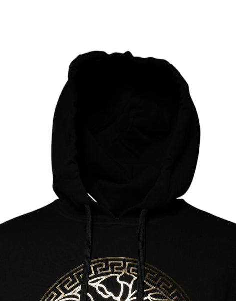 Versace Black Medusa Cotton Hoodie Pullover Sweatshirt Sweater Versace