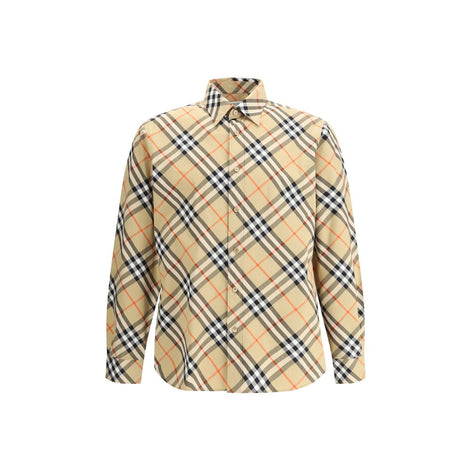 Burberry Beige Cotton Pattern Shirt Burberry