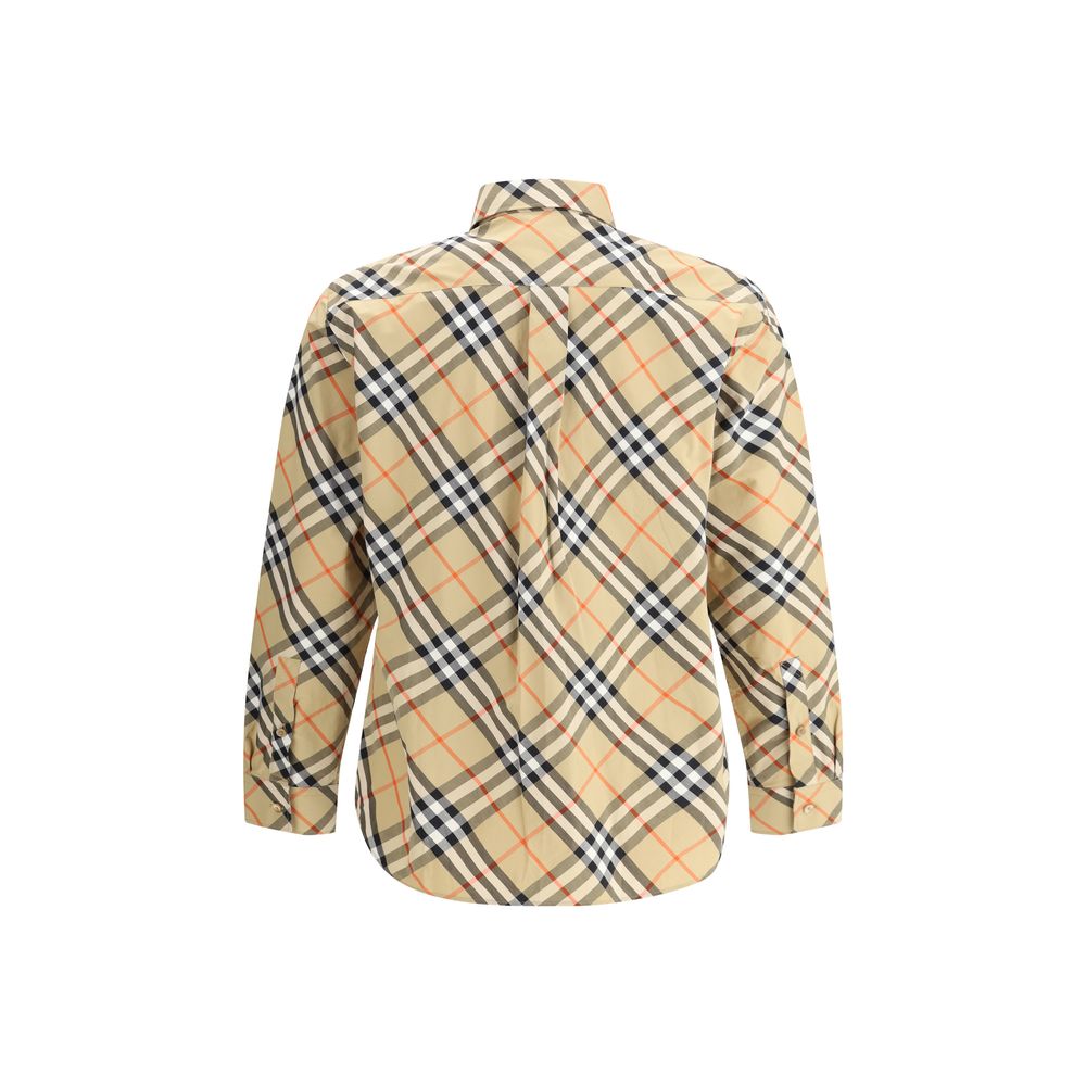 Burberry Beige Cotton Pattern Shirt Burberry