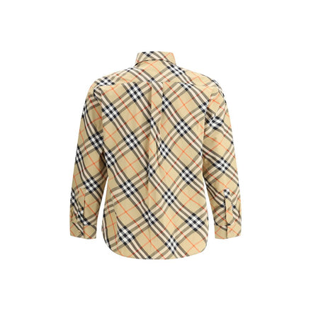 Burberry Beige Cotton Pattern Shirt Burberry