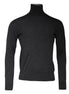 Dolce & Gabbana Gray Wool Knit Turtleneck Pullover Sweater Dolce & Gabbana