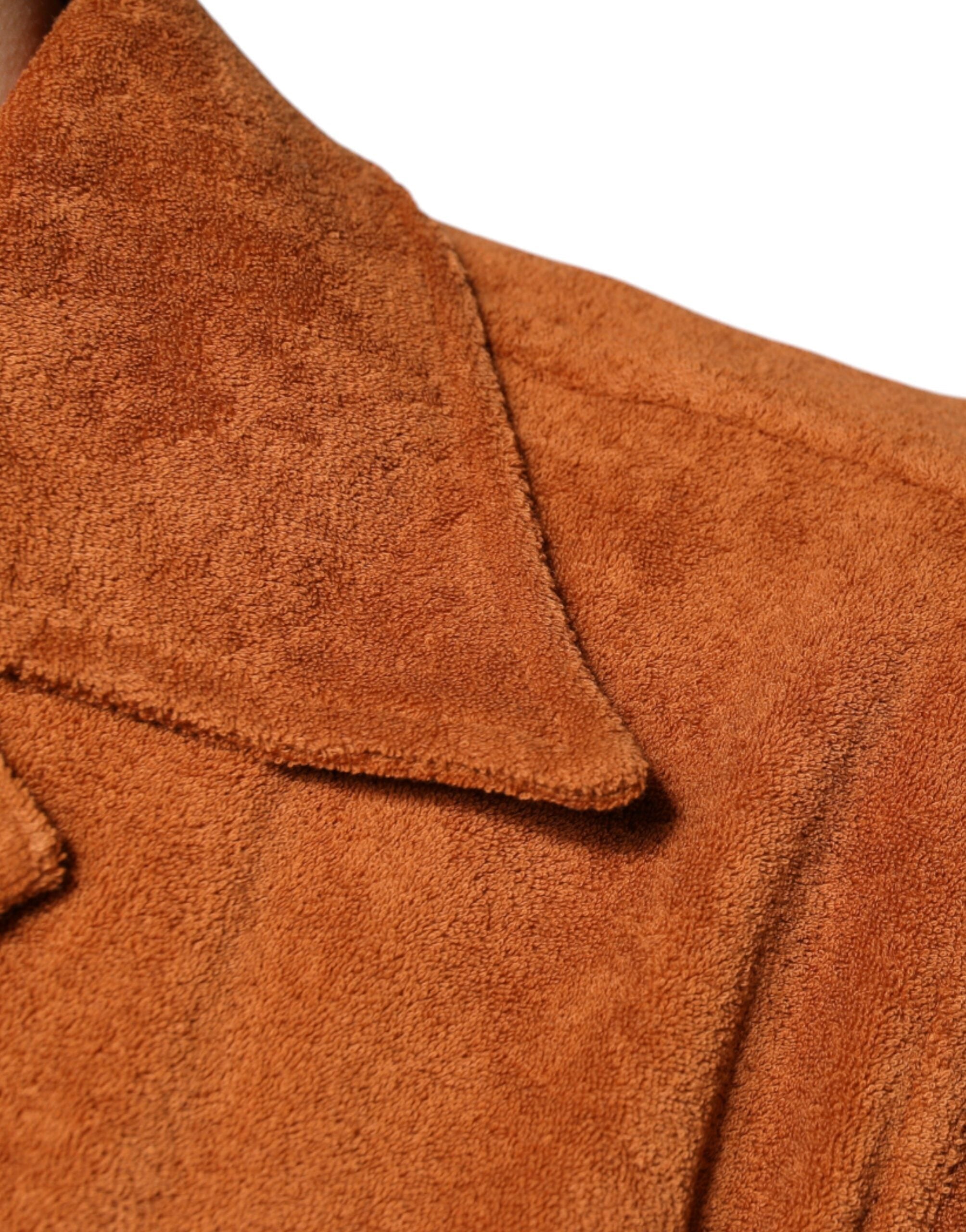 Dolce & Gabbana Hazel Cotton Velvet Button Down Collared Shirt Dolce & Gabbana