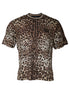 Dolce & Gabbana Brown Leopard Crew Neck Short Sleeve T-shirt Dolce & Gabbana