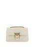 PINKO White Calf Leather Bos Taurus Shoulder Bag PINKO