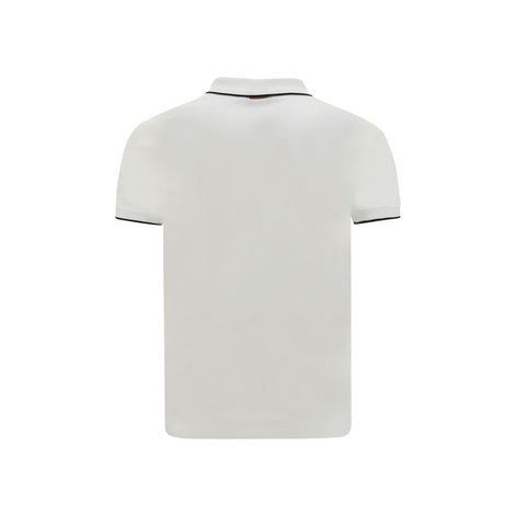 ZEGNA White Elastane Polo Shirt ZEGNA