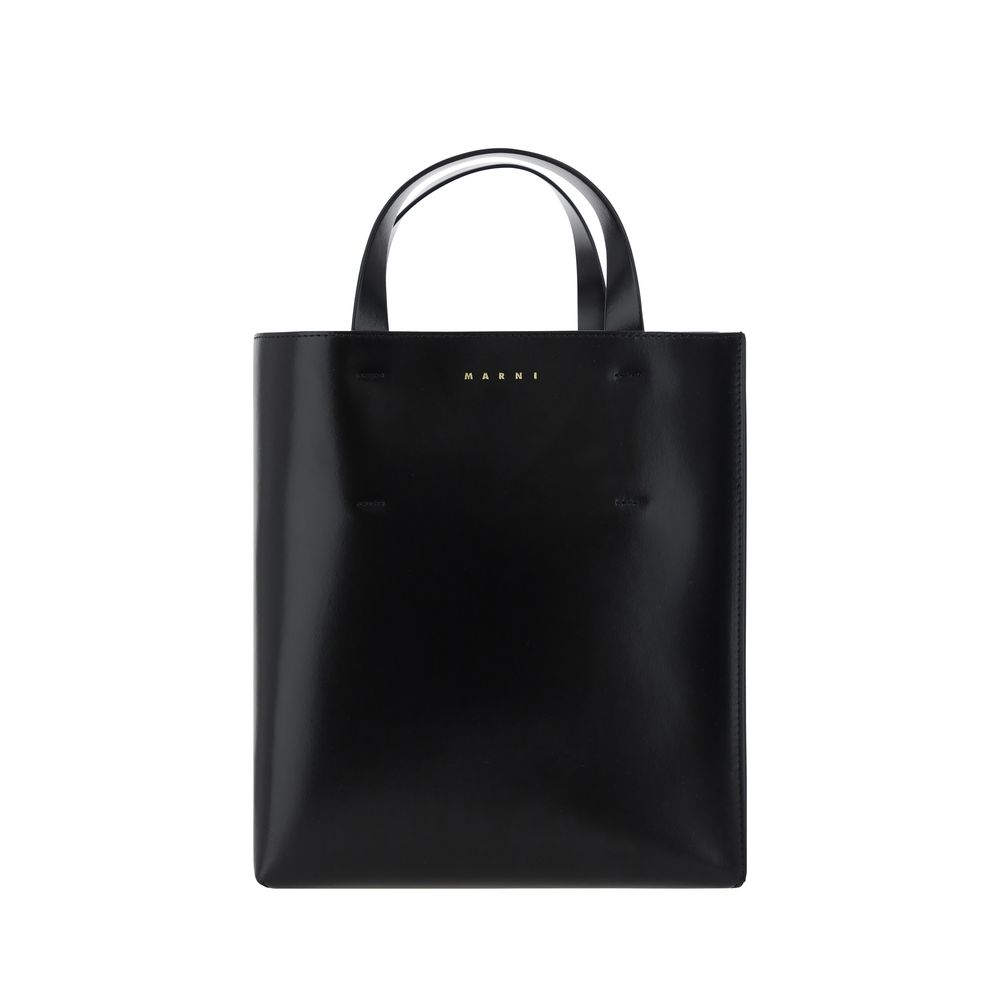 Marni Black Calf Leather Bos Taurus Handbag Marni