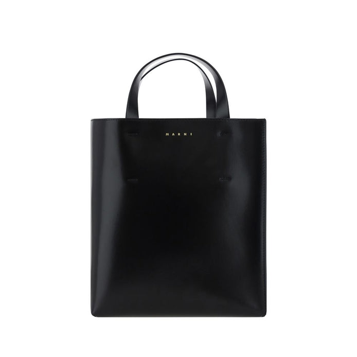 Marni Black Calf Leather Bos Taurus Handbag Marni