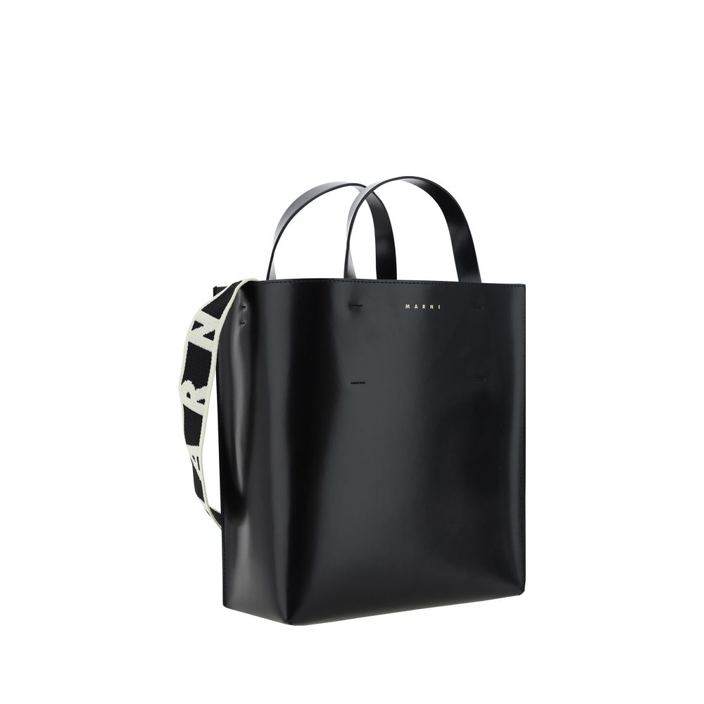 Marni Black Calf Leather Bos Taurus Handbag Marni