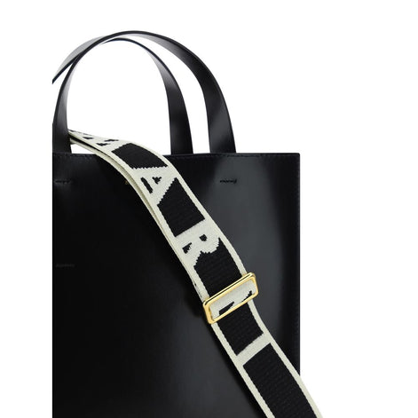 Marni Black Calf Leather Bos Taurus Handbag Marni