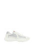 Prada White Calf Leather Bos Taurus Low Top Sneakers Prada