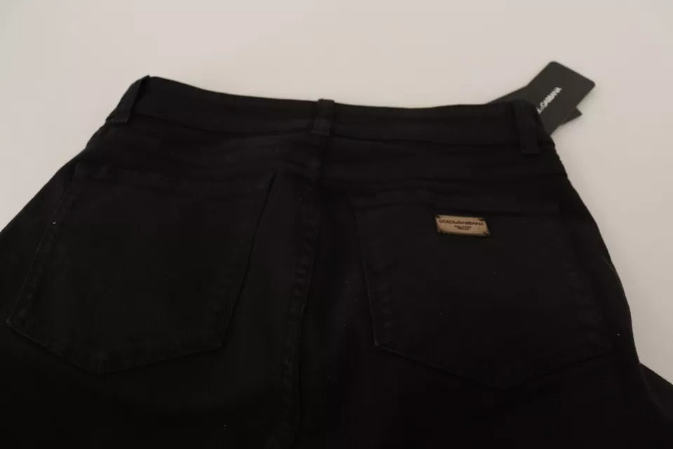 Dolce & Gabbana Black Cotton Stretch Skinny Denim Jeans Dolce & Gabbana