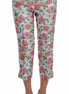 Dolce & Gabbana White Pink Floral Brocade Pants Dolce & Gabbana