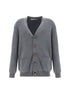 Golden Goose Gray Cotton Cardigan Golden Goose