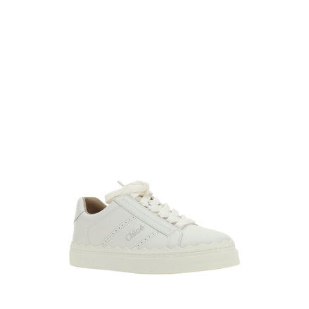 Chloé White Calf Leather Bos Taurus Low Top Sneakers Chloé