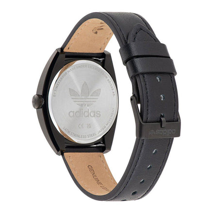 Adidas Black Leather Dress Watch Adidas